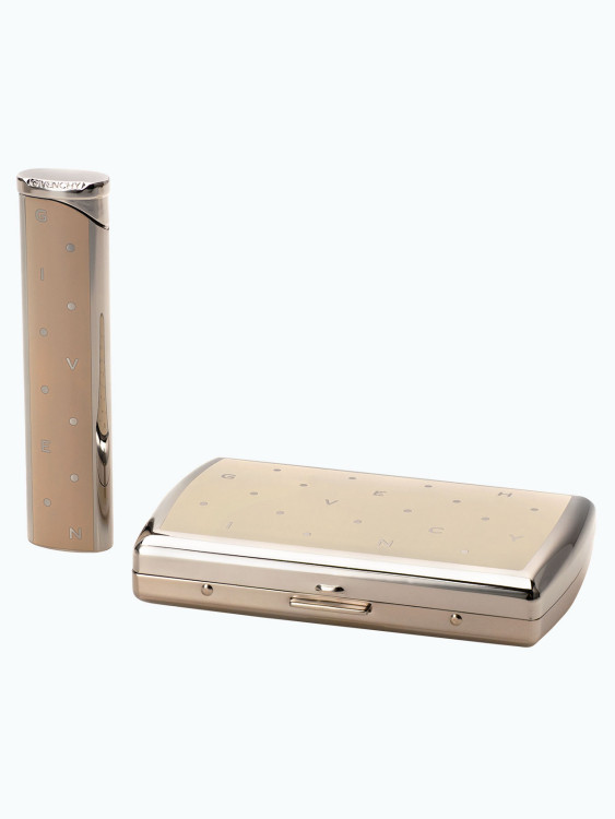 Зажигалка газовая Givenchy Gift Set GC3 Polka Dots Ivory Dia Silver GV GC3-0006-G3255