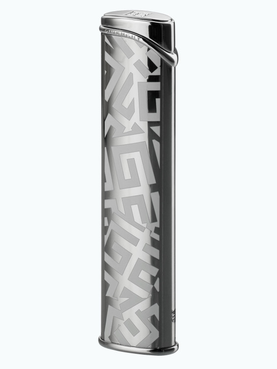 Зажигалка газовая Givenchy G36 Dia Silver Shiny & White 4G Logo GV G36-2010