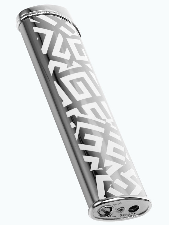 Зажигалка газовая Givenchy G36 Dia Silver Shiny & White 4G Logo GV G36-2010