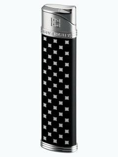 Зажигалка газовая Givenchy MDL2800 Dia-Silve, Black Lacquer GV 2807