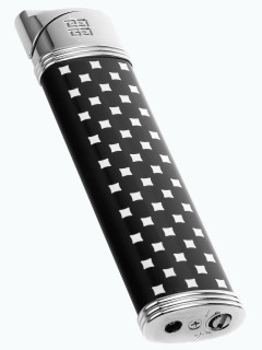 Зажигалка газовая Givenchy MDL2800 Dia-Silve, Black Lacquer GV 2807