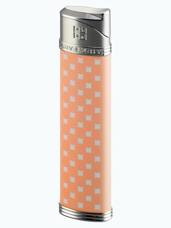 Зажигалка газовая Givenchy MDL2800 Dia-Silver, Pink Lacquer GV 2809
