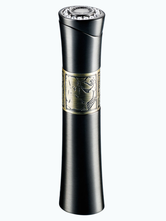 Зажигалка газовая Katharine Hamnett KH3E Black Nickel Satin Antique Silver Rose Desigh KH KH3E-3007