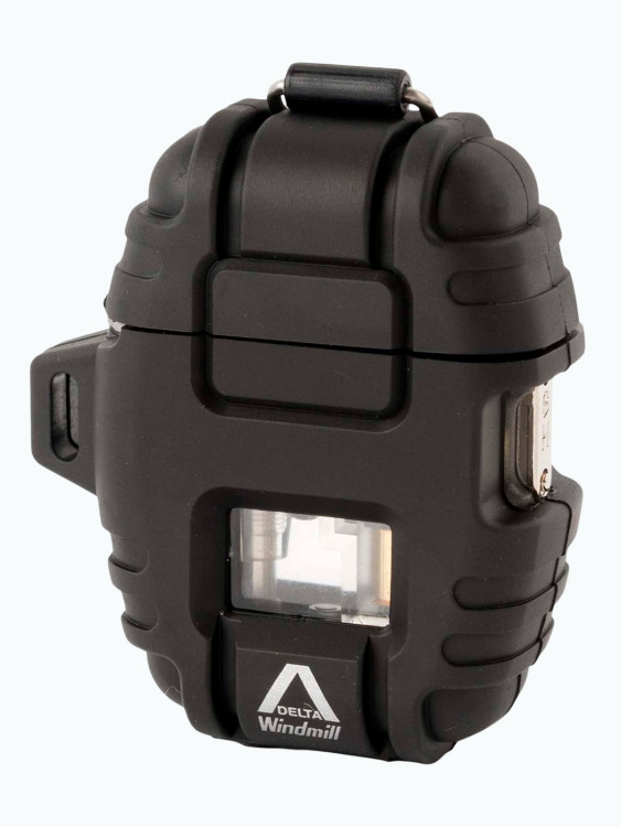 Зажигалка газовая Windmill DELTA Turbo Black WM 390-1001