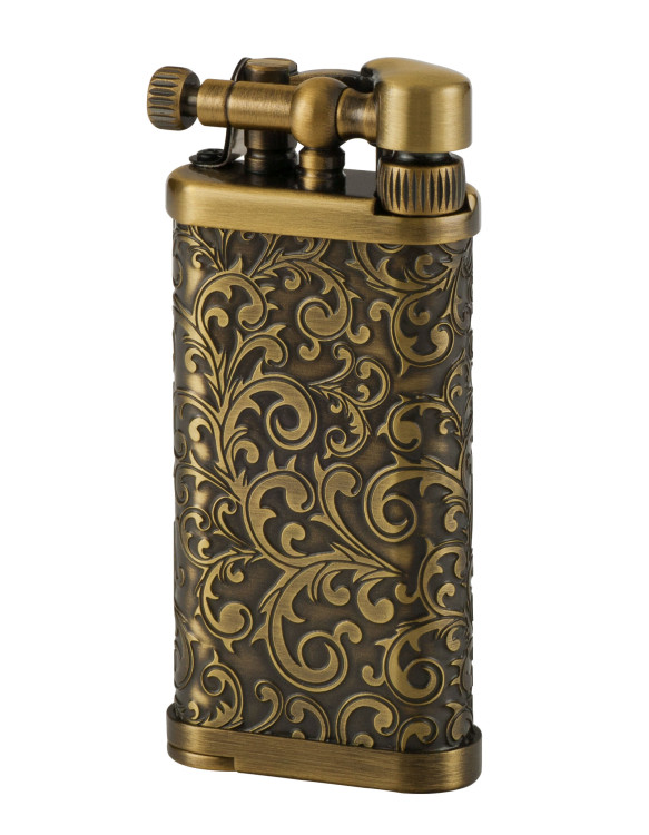 Зажигалка газовая IM CORONA Old Boy Etched Arabesque pattern, IC 64-2525