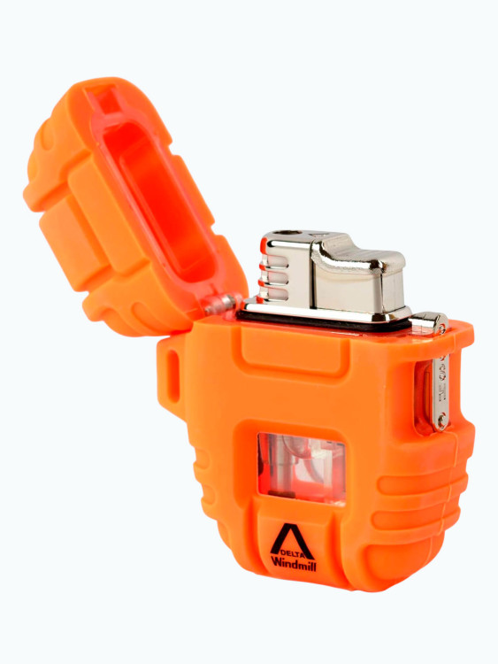 Зажигалка газовая Windmill DELTA Turbo Blaze Orange WM 390-1002
