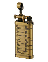 Зажигалка газовая IM CORONA Old Boy Antique Etched Pipes, IC 64-2415