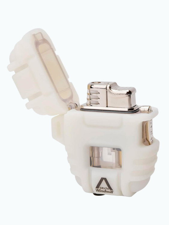 Зажигалка газовая Windmill DELTA Turbo Clear Beige WM 390-1004