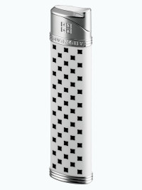 Зажигалка газовая Givenchy MDL2800 Dia-Silver, White Lacquer GV 2808