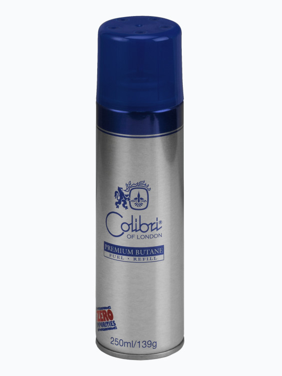 Газ для зажигалки Colibri OF LONDON 250 мл с насадками ультрачистый, CB Gas-250