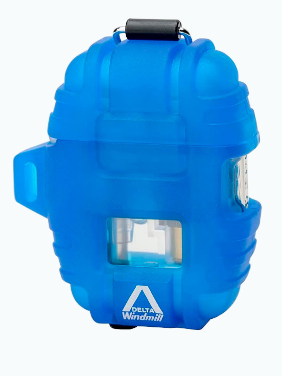 Зажигалка газовая Windmill DELTA Turbo Without Strap Blue Skelton WM 390-1003