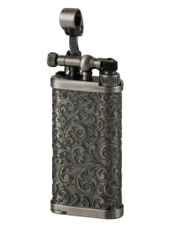 Зажигалка газовая IM CORONA Old Boy Antique Silver Arabesque pattern, IC 64-7525