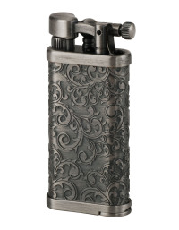 Зажигалка газовая IM CORONA Old Boy Antique Silver Arabesque pattern, IC 64-7525