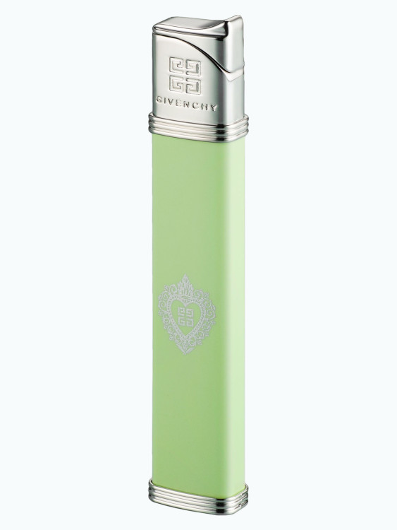 Зажигалка газовая Givenchy G35 Green Lacquer Heart 4G GV G35-3523