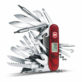 Нож Victorinox SwissChamp 81, 1.6795.XAVT, 91 мм, красный.