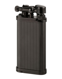 Зажигалка газовая IM CORONA Old Boy Gunmetal Engraved stripes, IC 64-8306