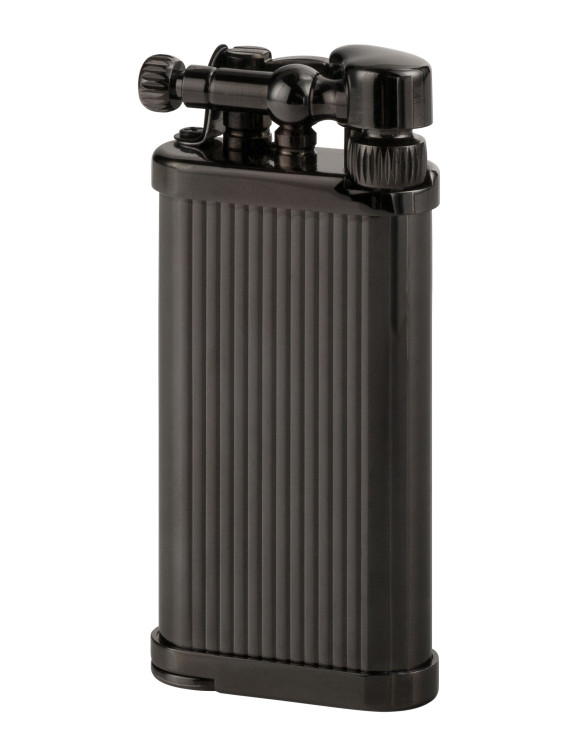 Зажигалка газовая IM CORONA Old Boy Gunmetal Engraved stripes, IC 64-8306