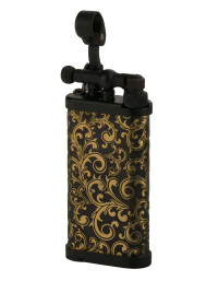 Зажигалка газовая IM CORONA Old Boy Matt Black/Etched Arabesque pattern, IC 64-9535