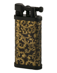Зажигалка газовая IM CORONA Old Boy Matt Black/Etched Arabesque pattern, IC 64-9535