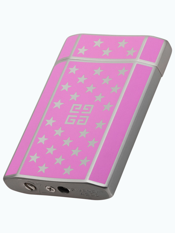 Зажигалка газовая Givenchy G42 Pink Lacquer 4G & Stars GV G42-4221