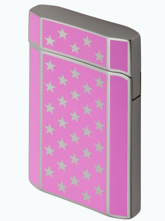 Зажигалка газовая Givenchy G42 Pink Lacquer 4G & Stars GV G42-4221
