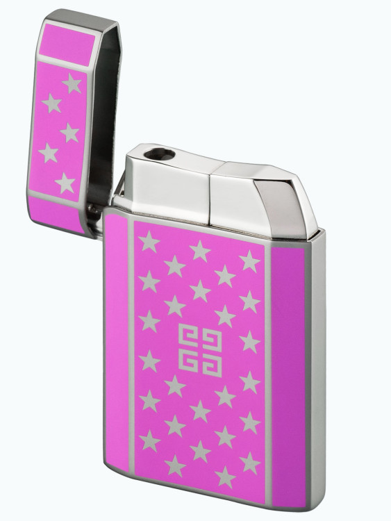 Зажигалка газовая Givenchy G42 Pink Lacquer 4G & Stars GV G42-4221