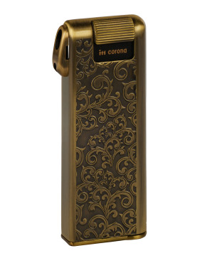 Зажигалка газовая IM CORONA Pipe Master Antique Brass Etched Arabesque pattern, IC 33-2525