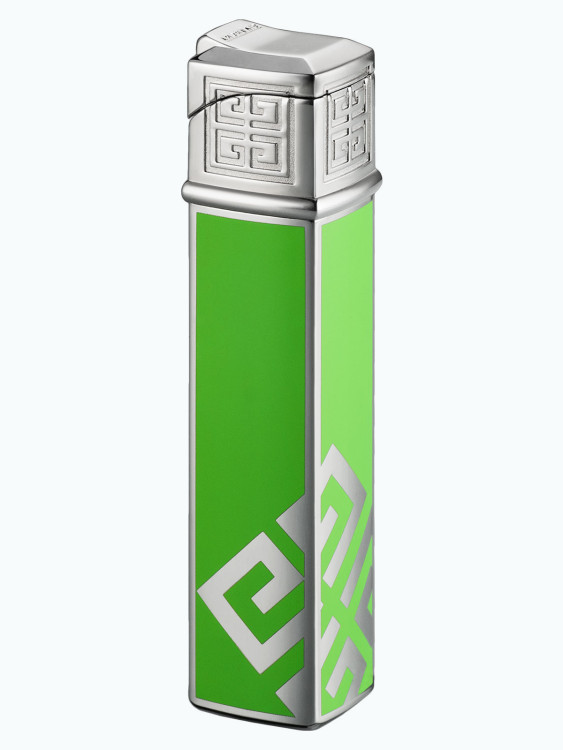 Зажигалка газовая Givenchy G16 Dia Silver Green Lacquer GV G16-1622