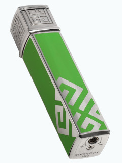 Зажигалка газовая Givenchy G16 Dia Silver Green Lacquer GV G16-1622