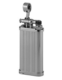 Зажигалка газовая IM CORONA Old Boy Silver Herringbone, IC 64-3700