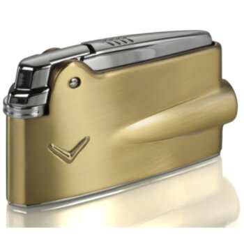 Зажигалка газовая Ronson Premier Varaflame brass satin with V mark, RN RPV-2011