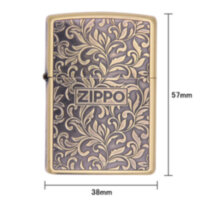 Зажигалка бензиновая Zippo Bushi Brass arabesque, ZI 63480298