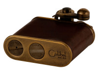 Зажигалка бензиновая Colibri One hand oil lighter brass barrel brown leather, CB 308-0055 Зажигалка бензиновая Colibri One hand oil lighter brass barrel brown leather, CB 308-0055