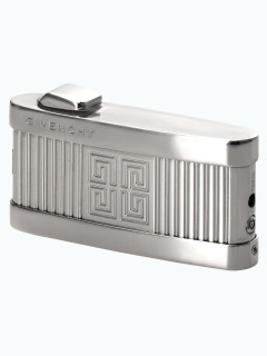 Зажигалка газовая Givenchy MDL3900 Rhodium & Horizontal Line GV 3902