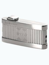 Зажигалка газовая Givenchy MDL3900 Rhodium & Horizontal Line GV 3902