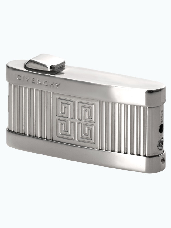 Зажигалка газовая Givenchy MDL3900 Rhodium & Horizontal Line GV 3902