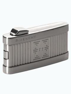 Зажигалка газовая Givenchy MDL3900 Rhodium & Horizontal Line GV 3902
