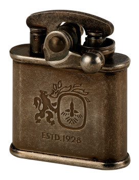 Зажигалка бензиновая Colibri One hand oil lighter nickel barrel, CB 308-0052