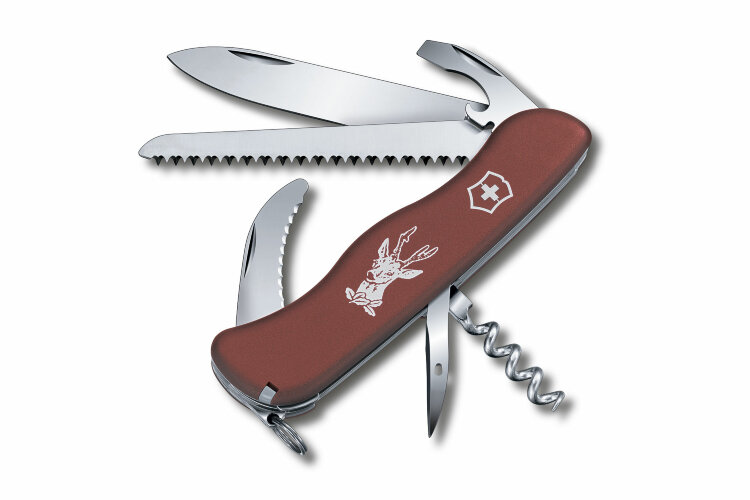 Нож Victorinox Hunter, 0.8873, 111 мм, 13 функций, красный.