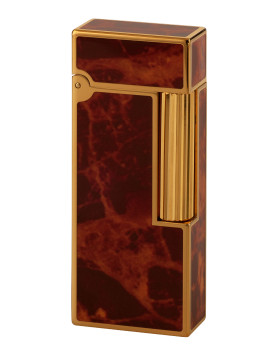 Зажигалка бензиновая Windmill FOX, Luxury Gold epoxy brown marble, WM FOX-0005