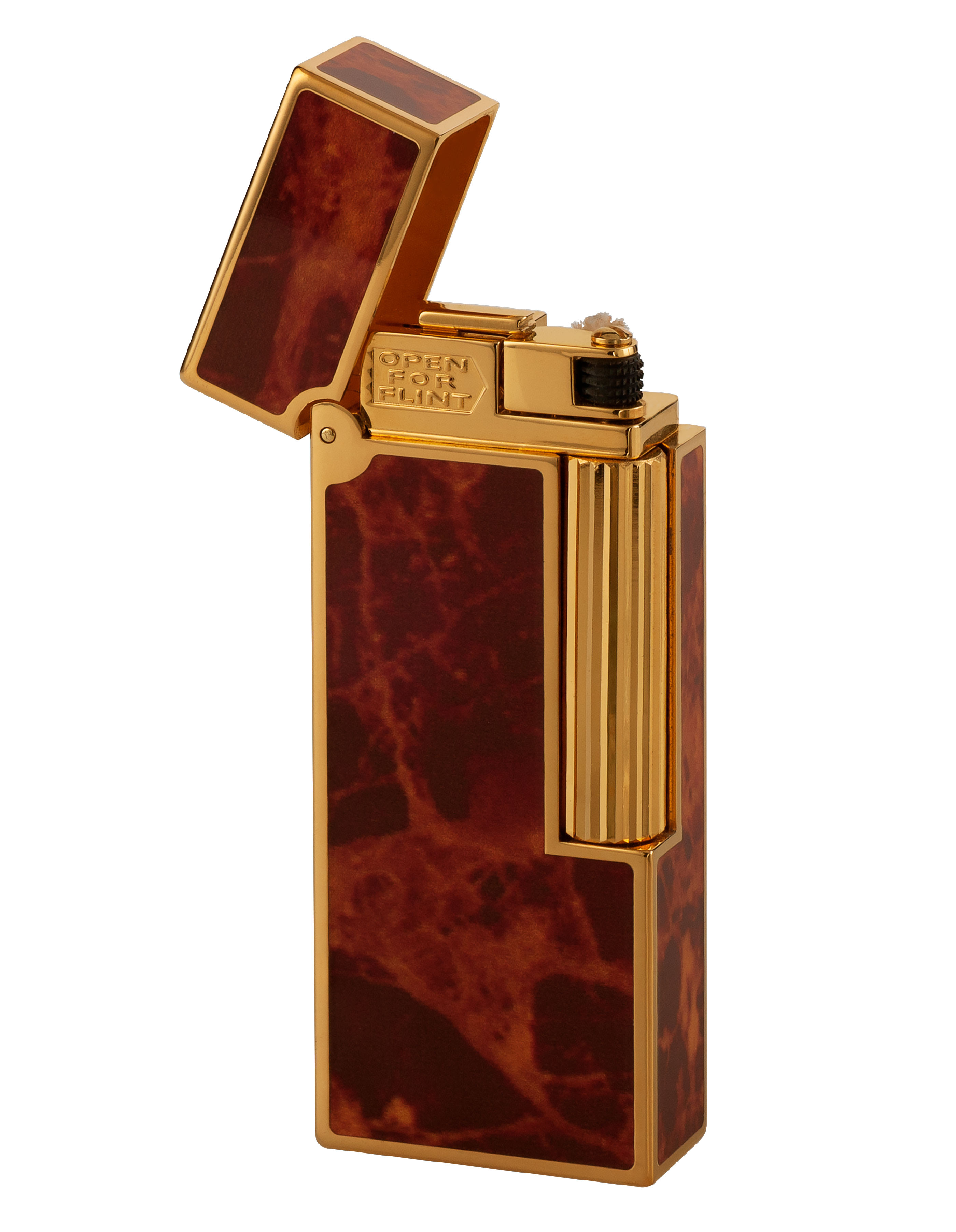 サラファイアゴールドバージョン WM FOX-0005 | Зажигалка Windmill FOX, Luxury Gold epoxy brown