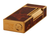 Зажигалка бензиновая Windmill FOX, Luxury Gold epoxy brown marble, WM FOX-0005