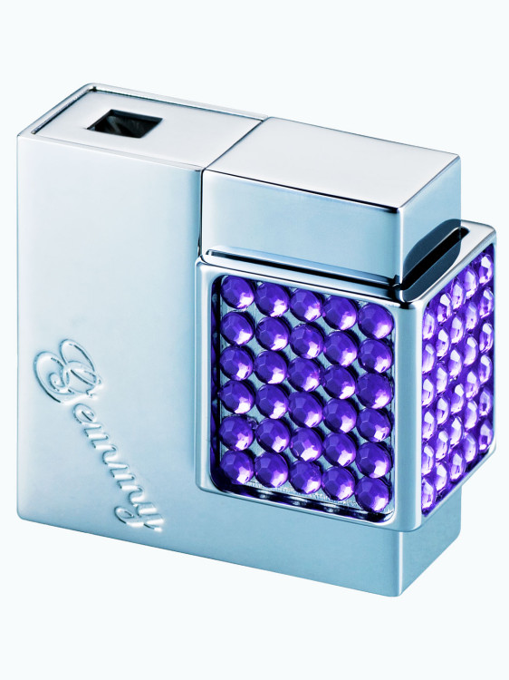 Зажигалка газовая Windmill GEMMY Crystal Chrome Polich/Crystal Lavender WM W07-1001