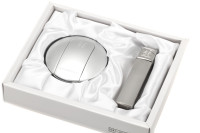 Набор: зажигалка и пепельница Givenchy Подарочные наборы Satin Silver, GV GA1-02-1601