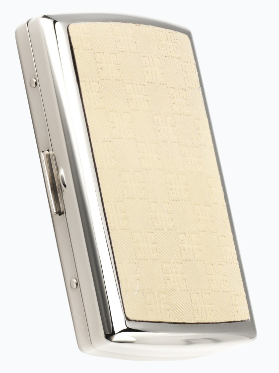 Портсигар Givenchy MDL GC3 Ivory-Leather, Dia-Silver GV GC3-0003