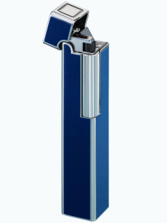 Зажигалка газовая Windmill SQUARE Flint Flint Dia Silver Blue Lacquer WM SF38-0007