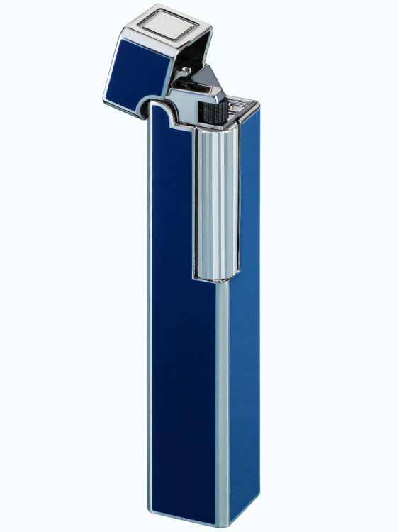 Зажигалка газовая Windmill SQUARE Flint Flint Dia Silver Blue Lacquer WM SF38-0007