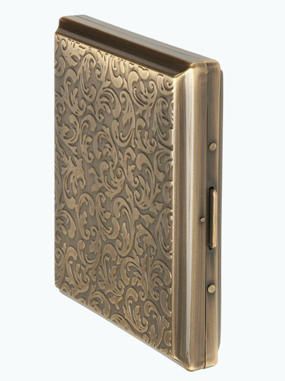 Портсигар TSUBOTA PEARL на 18 шт Латунная Арабеска TSU 1-17629-31