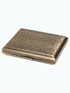 Портсигар TSUBOTA PEARL на 18 шт Латунная Арабеска TSU 1-17629-31