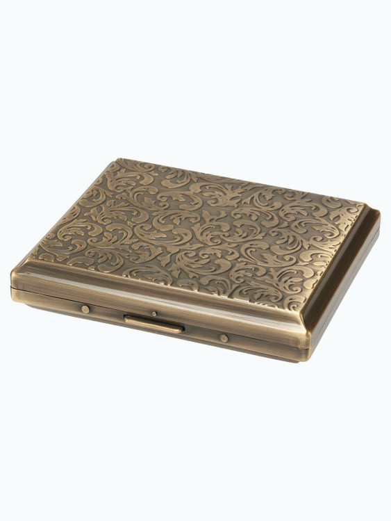 Портсигар TSUBOTA PEARL на 18 шт Латунная Арабеска TSU 1-17629-31